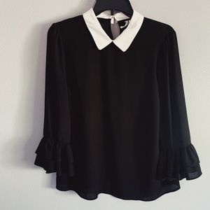 Vintage Tops - Collard blouse with flare sleeves Vintage Tops - Collard blouse with flare sleeves